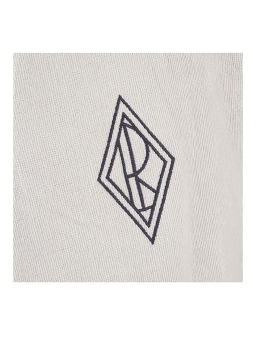 Ralph Lauren Park Row badjas van katoen - detail 2 wit