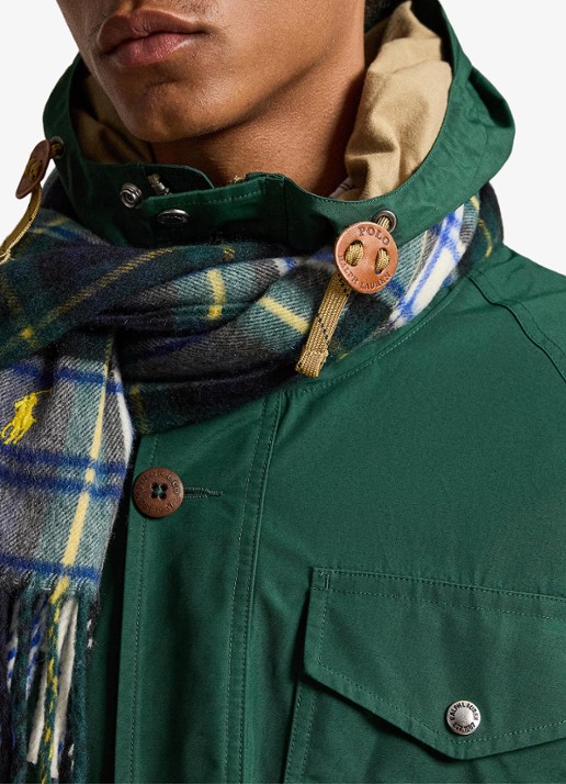 Ralph Lauren Parka met trekkoord en opgestikte zakken - detail 3 vintage pine-370s / groen