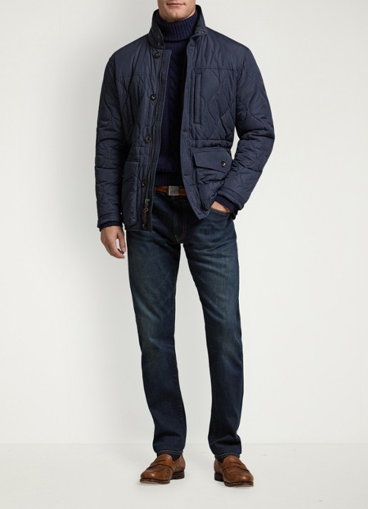 Ralph Lauren Parkside tapered jeans met stretch - voorkant 2 murphy stretch / indigo