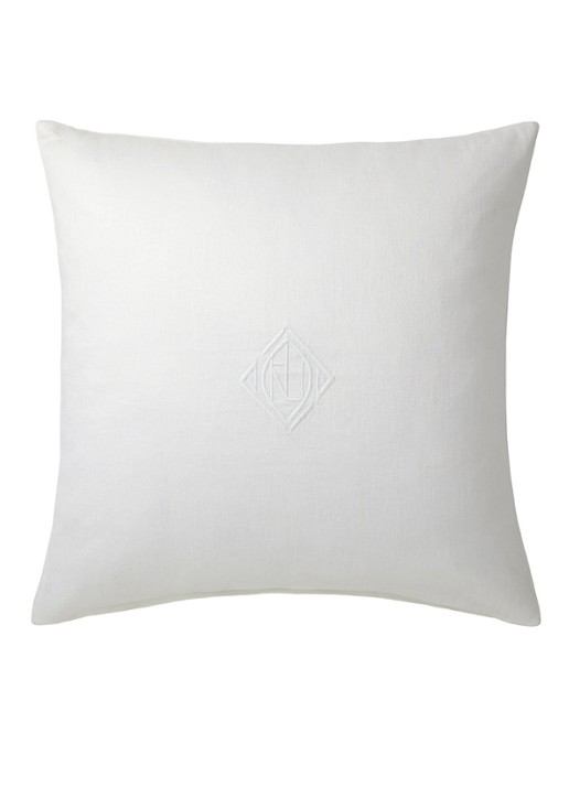 Ralph Lauren Penthouse kussensloop van katoen - voorkant wit