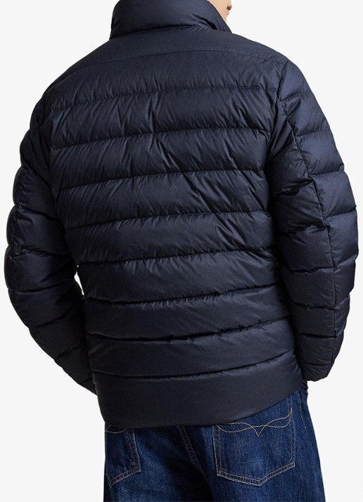 Ralph Lauren Performance gewatteerde jas met ritszakken - achterkant 6 collection navy / donkerblauw