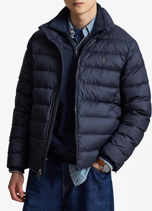 Ralph Lauren Performance gewatteerde jas met ritszakken