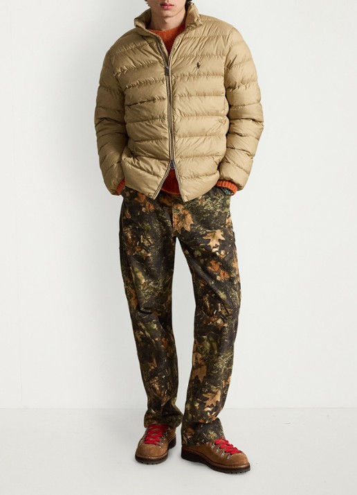 Ralph Lauren Performance gewatteerde jas met ritszakken - detail 3 rl khaki  / khaki