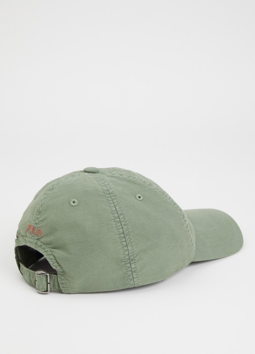 Ralph Lauren Pet met borduring en logo - detail 2 groen