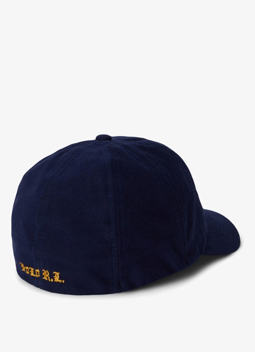 Ralph Lauren Pet met borduring - achterkant newport navy / donkerblauw