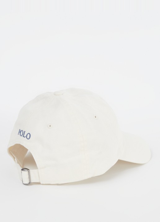 Ralph Lauren Pet met logo  - detail creme