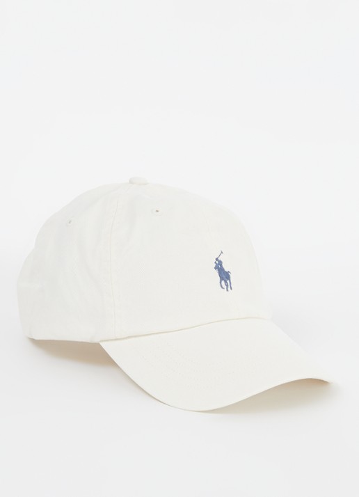 Ralph Lauren Pet met logo  - voorkant 3 creme