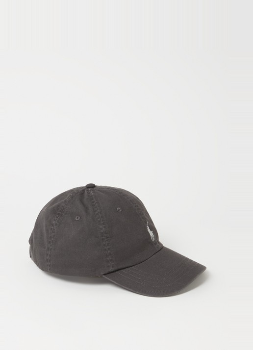 Ralph Lauren Pet met logo  - voorkant antraciet