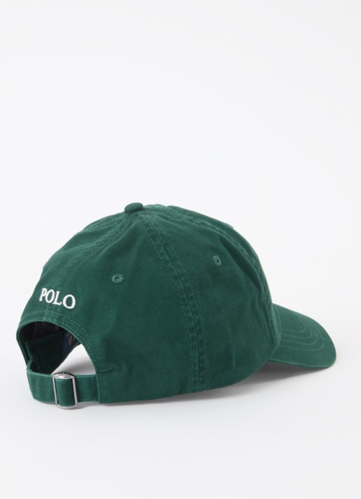 Ralph Lauren Pet met logo  - detail 2 bronsgroen