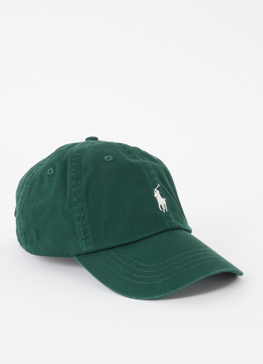 Ralph Lauren Pet met logo  - voorkant bronsgroen