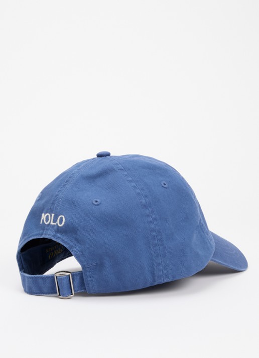 Ralph Lauren Pet met logo  - detail blauw