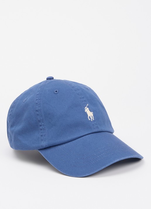 Ralph Lauren Pet met logo  - voorkant 2 blauw