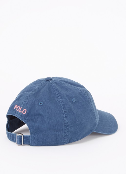 Ralph Lauren Pet met logo  - detail 2 donkerblauw