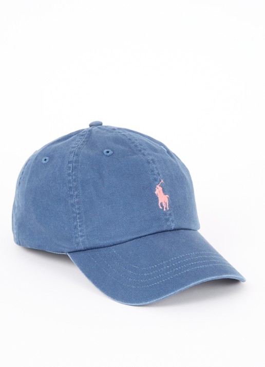 Ralph Lauren Pet met logo  - voorkant donkerblauw