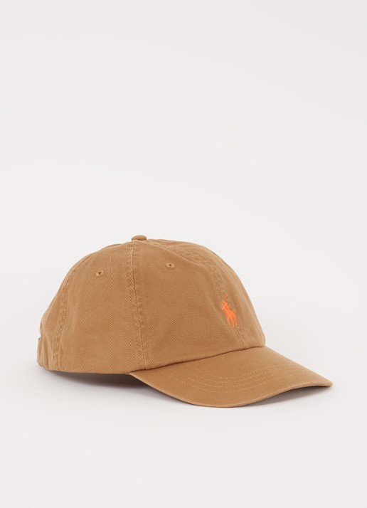 Ralph Lauren Pet met logo - voorkant 2 camel
