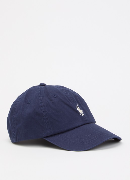 Ralph Lauren Pet met logoborduring - voorkant 2 donkerblauw