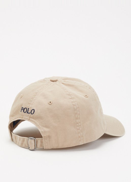 Ralph Lauren Pet met logoborduring - detail 2 beige