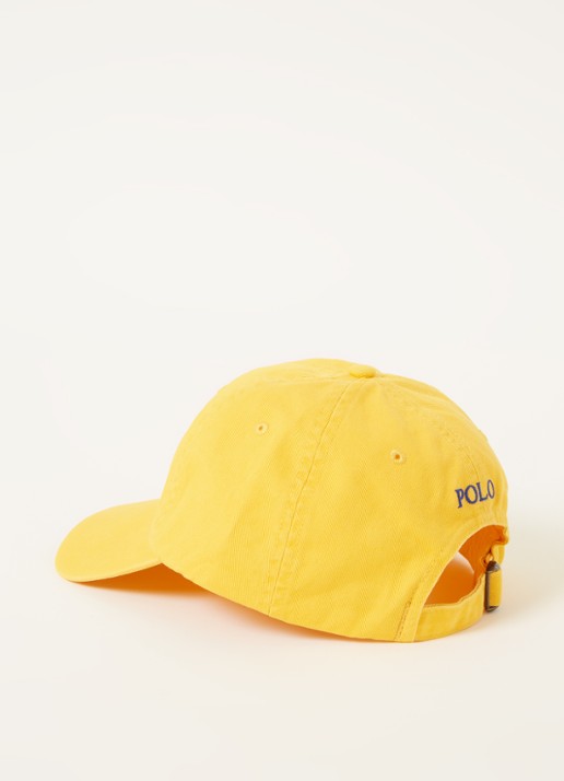 Ralph Lauren Pet met logoborduring - detail geel