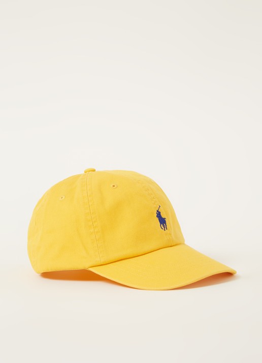 Ralph Lauren Pet met logoborduring - voorkant 2 geel
