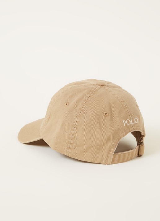 Ralph Lauren Pet met logoborduring - detail beige