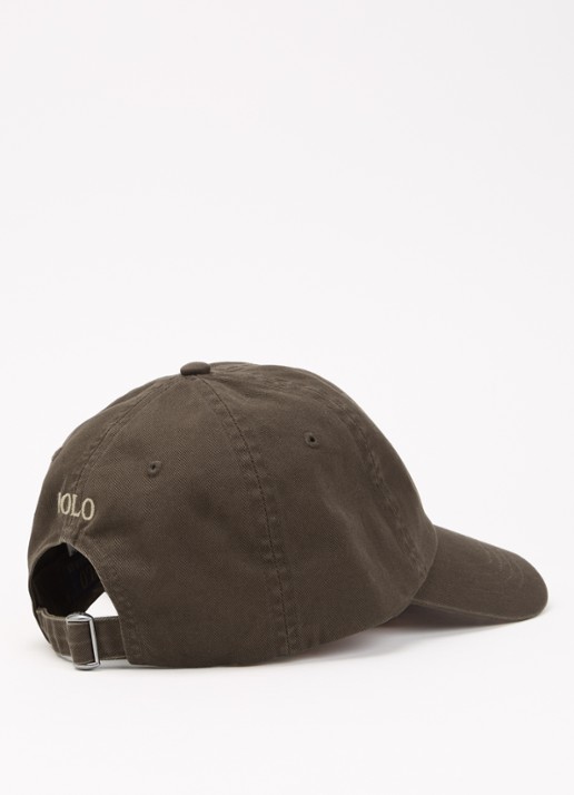 Ralph Lauren Pet met logoborduring - detail bruin