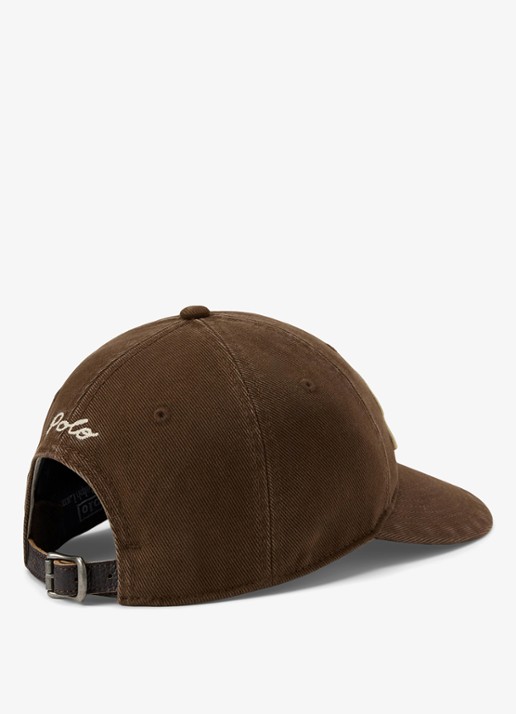 Ralph Lauren Pet met logoborduring - detail cooper brown / bruin