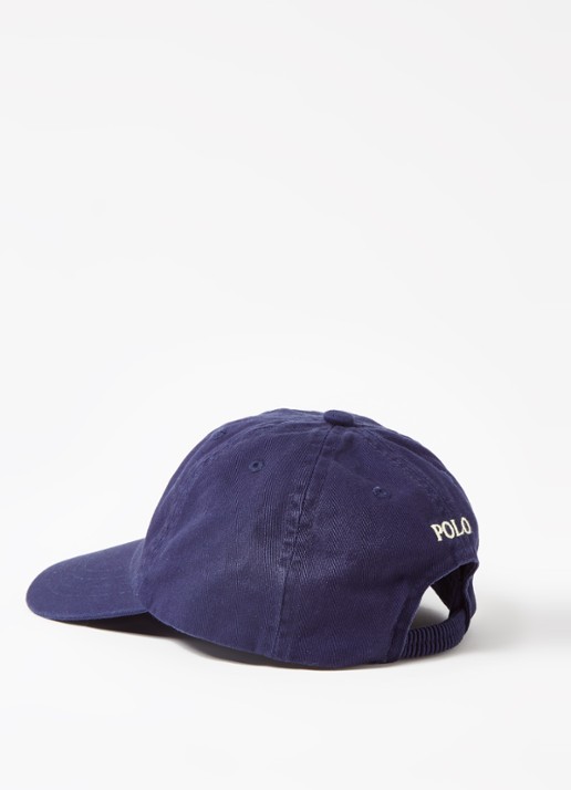 Ralph Lauren Pet met logoborduring - detail donkerblauw
