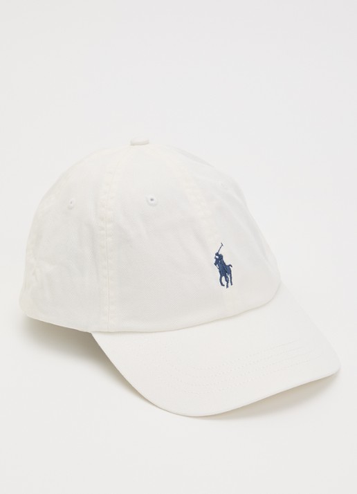 Ralph Lauren Pet met logoborduring  - voorkant naturel