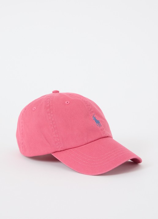 Ralph Lauren Pet met logoborduring  - voorkant 2 oudroze