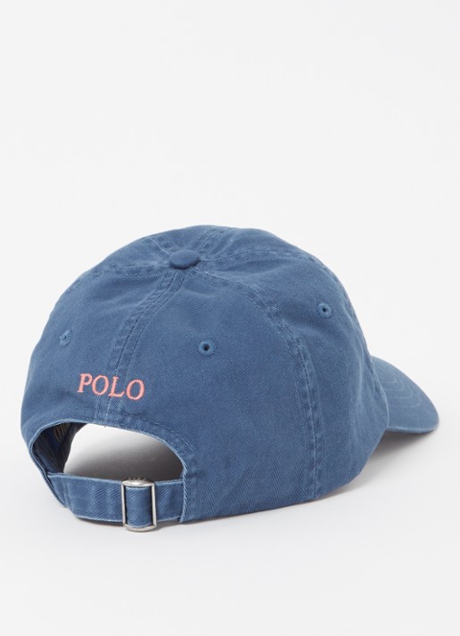 Ralph Lauren Pet met logoborduring  - detail petrol