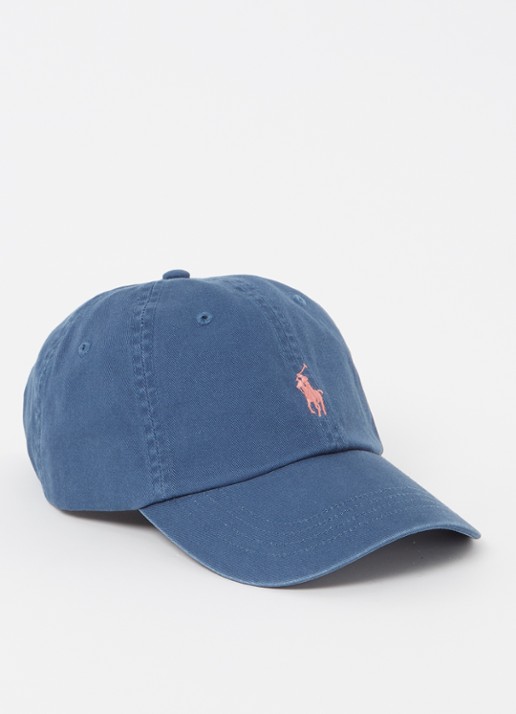 Ralph Lauren Pet met logoborduring  - voorkant 2 petrol