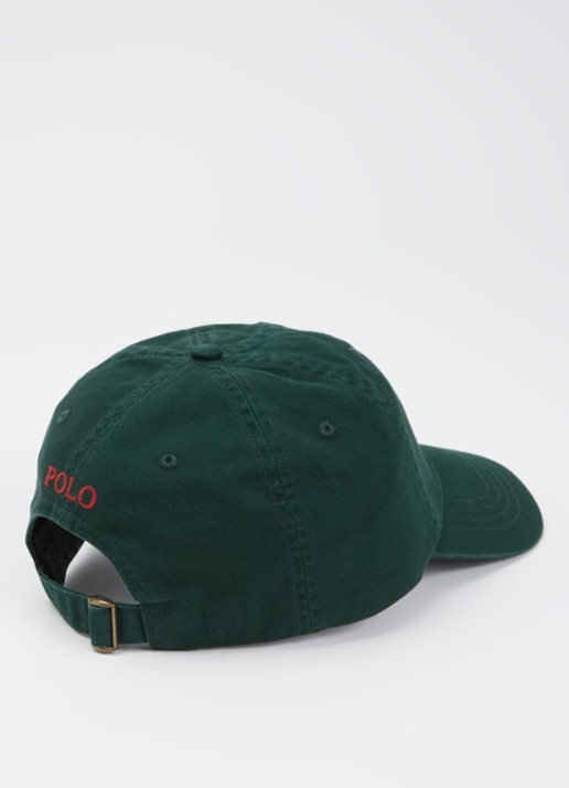 Ralph Lauren Pet met logoborduring - detail groen
