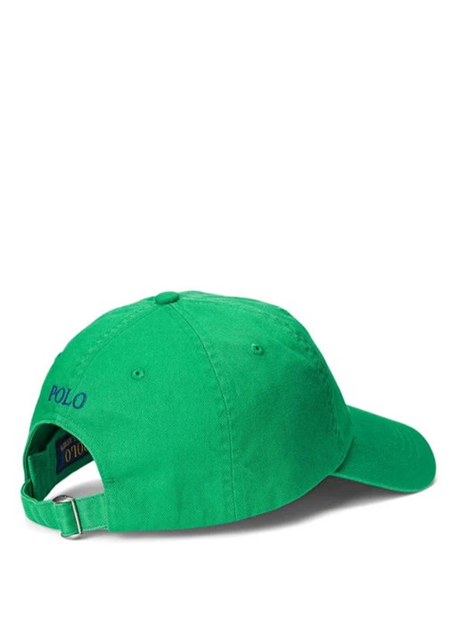 Ralph Lauren Pet van katoen met logoborduring  - voorkant 2 groen
