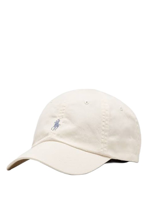 Ralph Lauren Pet van katoen met logoborduring  - voorkant guide cream-2wt0