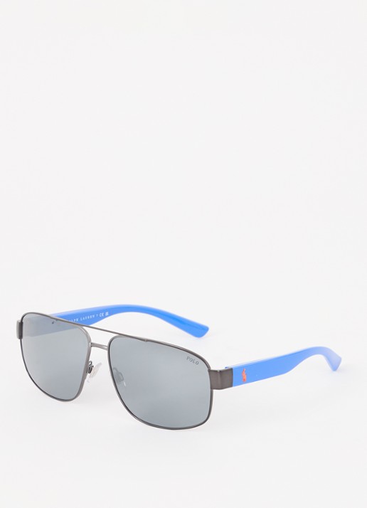 Ralph Lauren Piloten zonnebril PH3156  - voorkant blauw