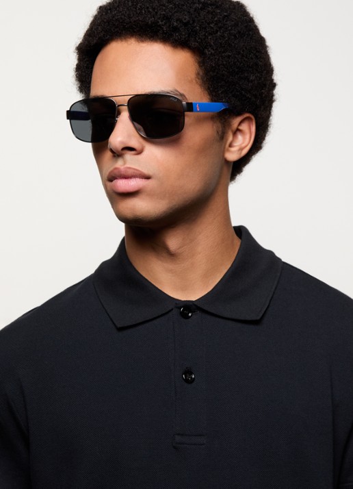 Ralph Lauren Piloten zonnebril PH3156  - voorkant 2 blauw
