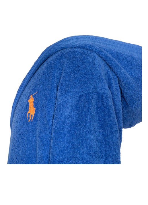 Ralph Lauren Player badjas van katoen - detail 9 middenblauw