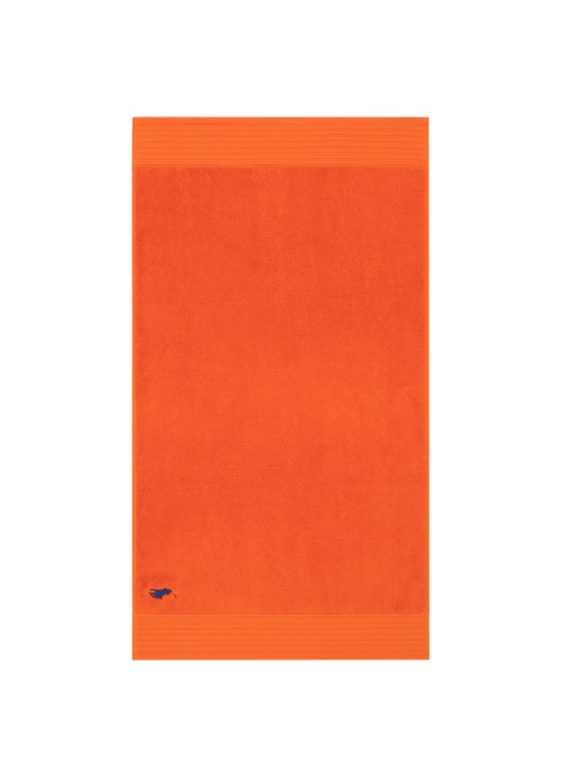 Ralph Lauren Player badmat - 55 x 90 cm - voorkant donkeroranje