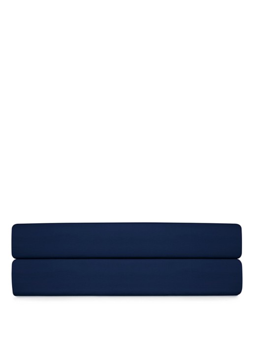 Ralph Lauren Player hoeslaken van katoen perkal, hoekhoogte 33 cm - voorkant 2 donkerblauw