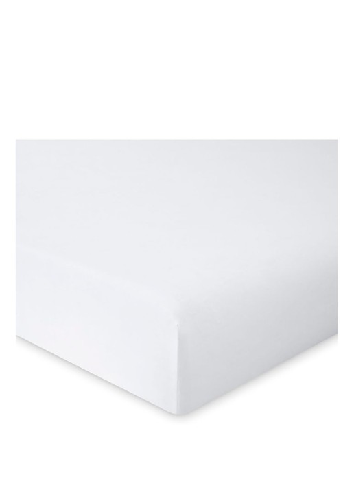Ralph Lauren Player hoeslaken van katoen perkal, hoekhoogte 33 cm - voorkant 2 wit