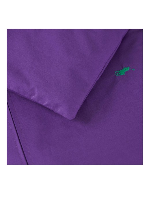 Ralph Lauren Player katoen perkal dekbedovertrek 220TC - achterkant 3 paars