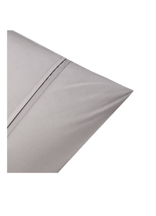 Ralph Lauren Player kussensloop van katoen perkal 2-pack - achterkant 4 lichtgrijs