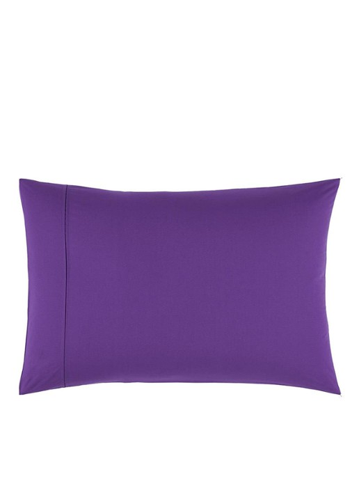 Ralph Lauren Player kussensloop van katoen perkal 2-pack - achterkant 2 paars