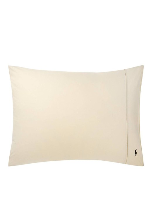 Ralph Lauren Player kussensloop van katoen perkal 2-pack - voorkant 11 beige