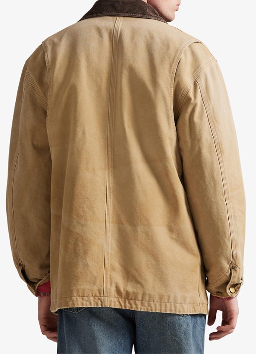 Ralph Lauren Polo Country jack met opgestikte zakken - achterkant huntley wash / bruin