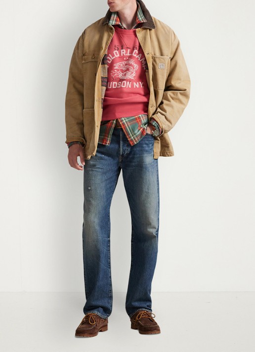 Ralph Lauren Polo Country jack met opgestikte zakken - voorkant 3 huntley wash / bruin