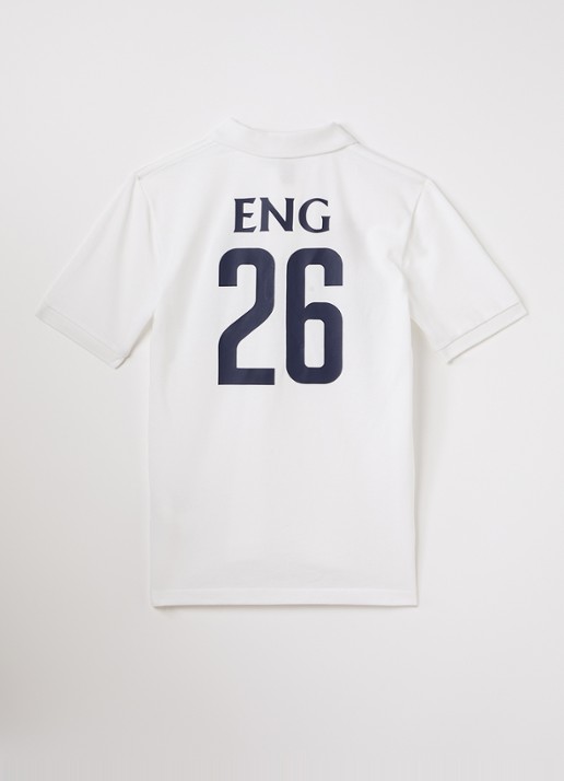 Ralph Lauren Polo met front- en backprint - voorkant 2 gebroken wit