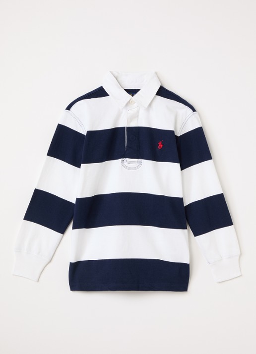 Ralph Lauren Polo met streepprint en logoborduring