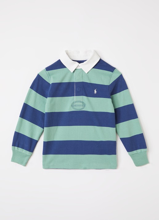 Ralph Lauren Polo met streepprint en logoborduring