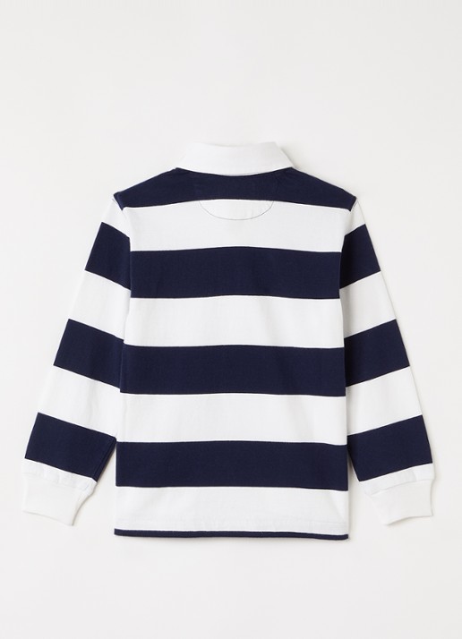 Ralph Lauren Polo met streepprint en logoborduring  - voorkant 2 multicolor